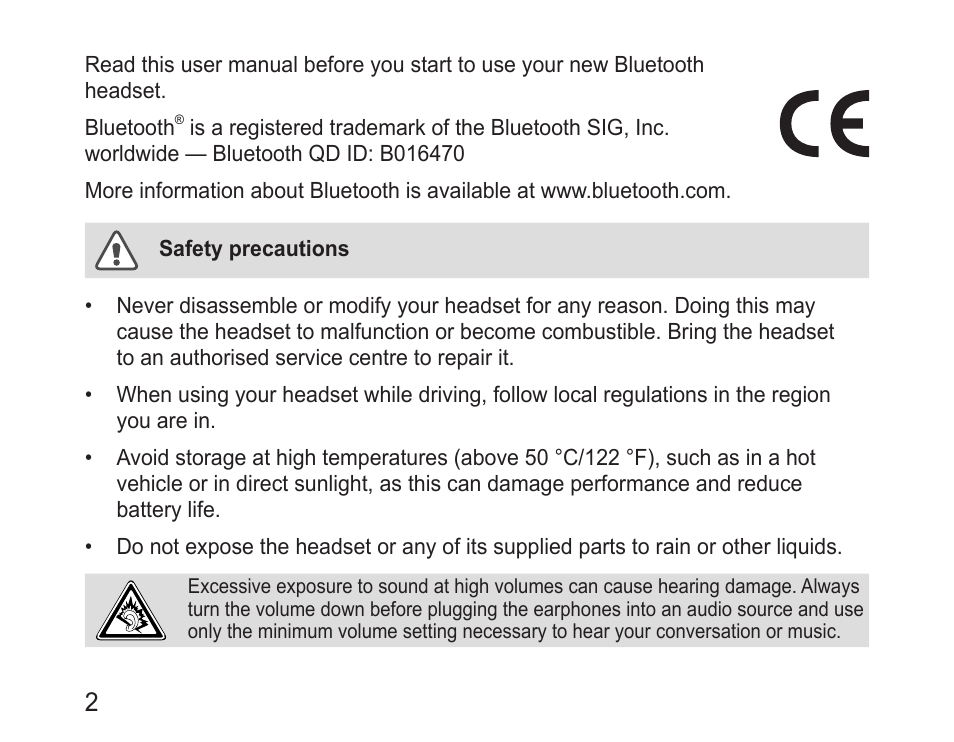 Safety precautions | Samsung BHM3200 User Manual | Page 4 / 80