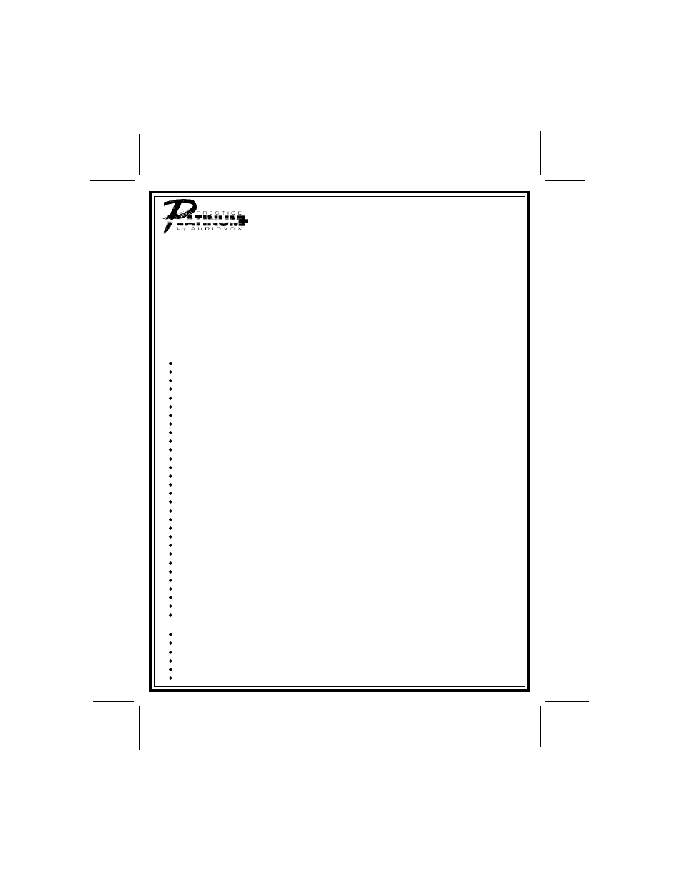 Audiovox APA-800a User Manual | 12 pages