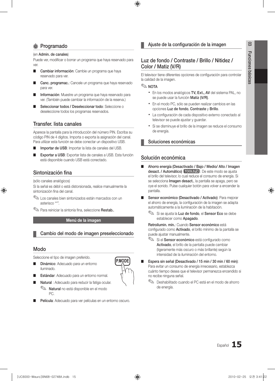 Samsung UE40C6000RW User Manual | Page 123 / 325