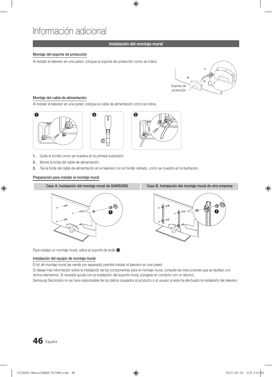 Información adicional | Samsung UE40C6000RW User Manual | Page 154 / 325