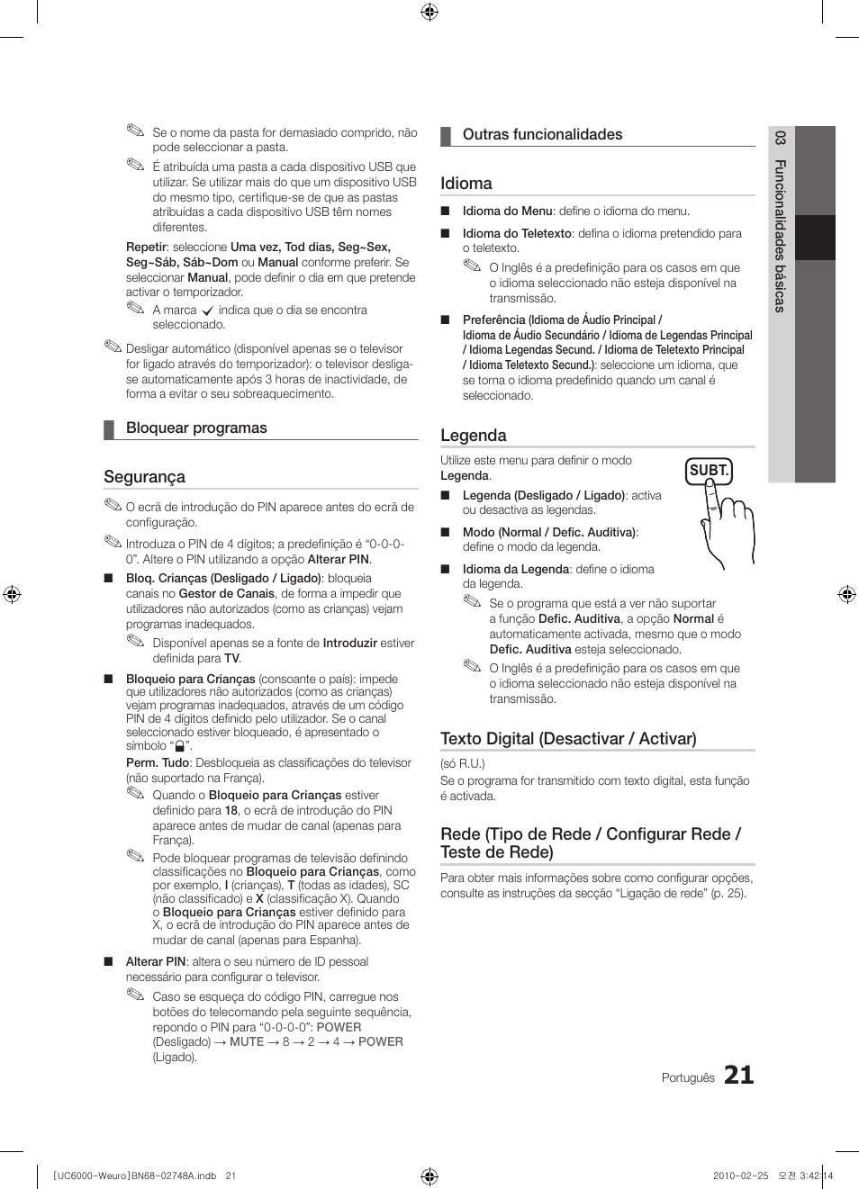 Samsung UE40C6000RW User Manual | Page 183 / 325