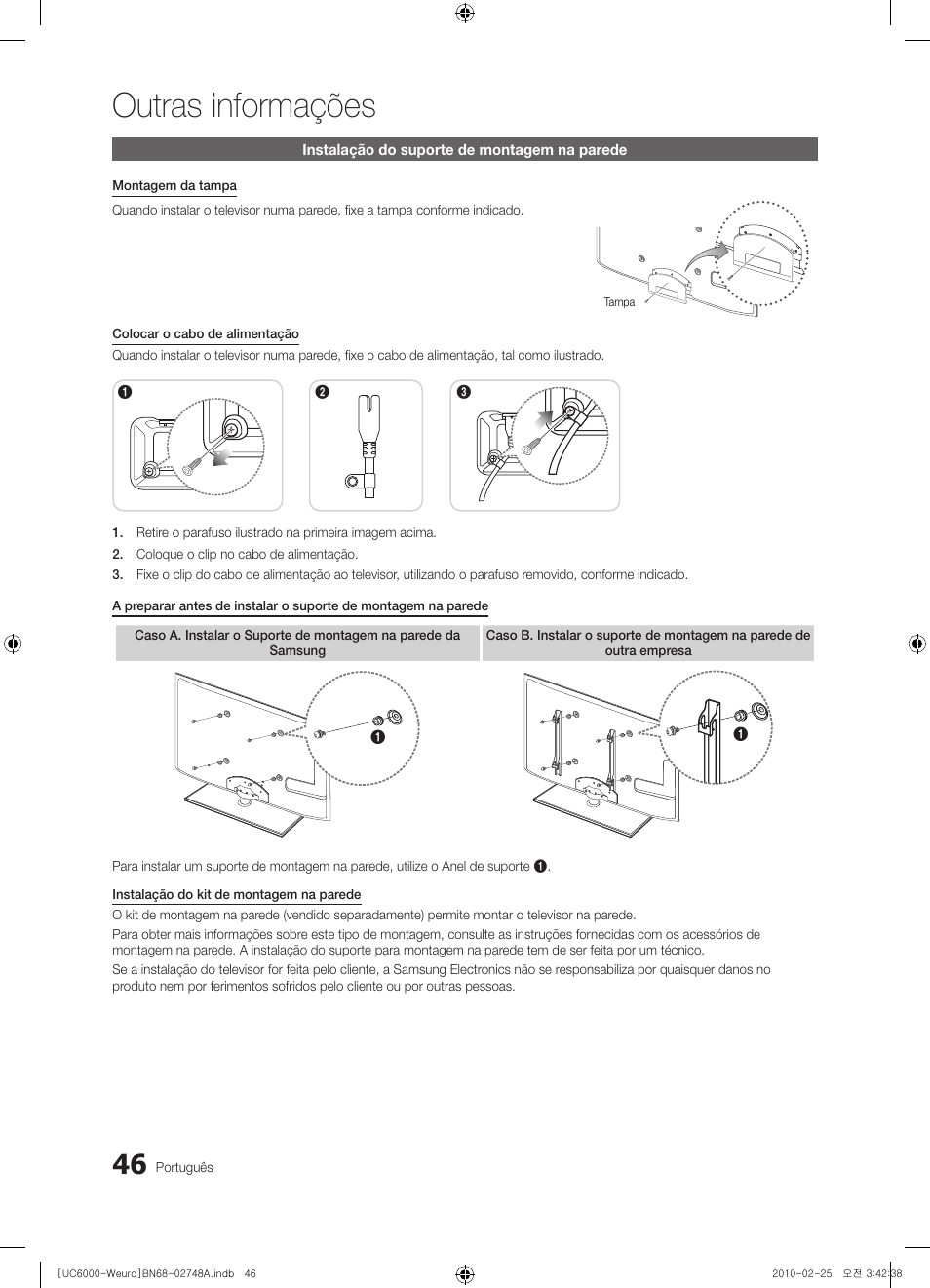 Outras informações | Samsung UE40C6000RW User Manual | Page 208 / 325