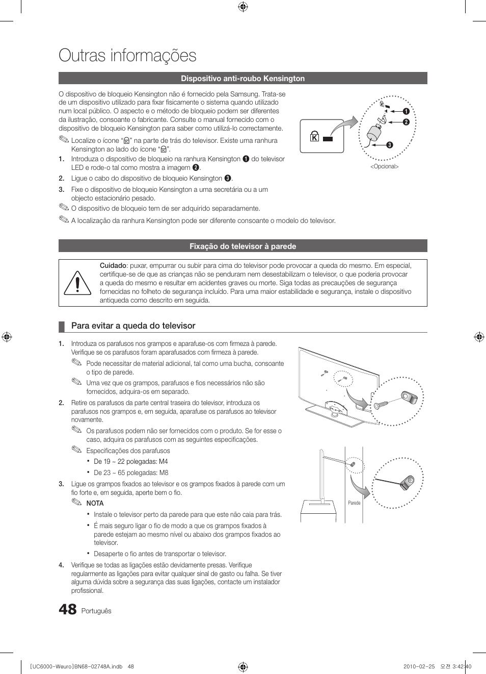 Outras informações | Samsung UE40C6000RW User Manual | Page 210 / 325