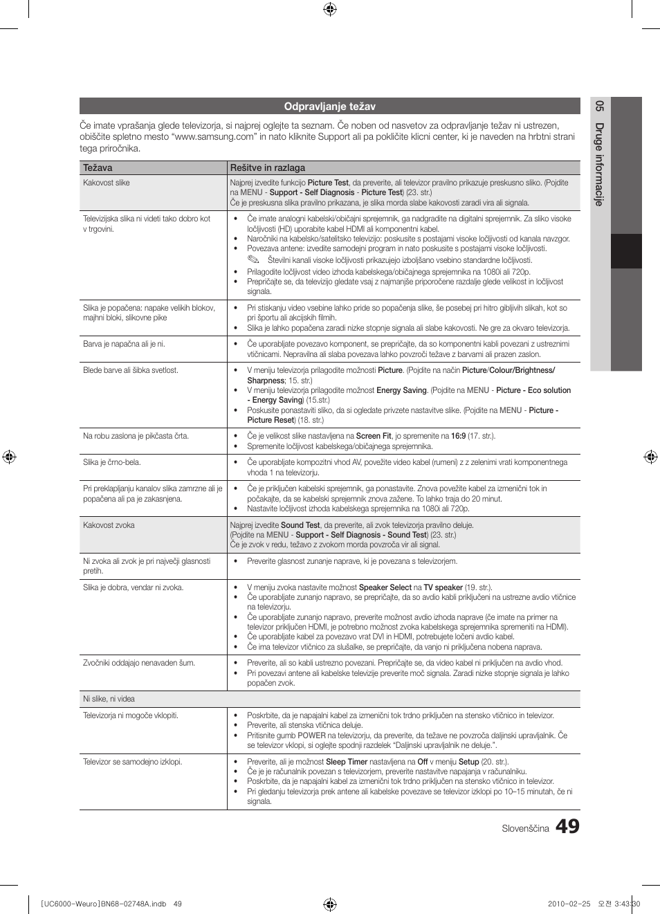 Samsung UE40C6000RW User Manual | Page 265 / 325