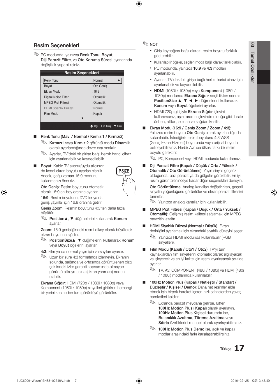 Samsung UE40C6000RW User Manual | Page 287 / 325