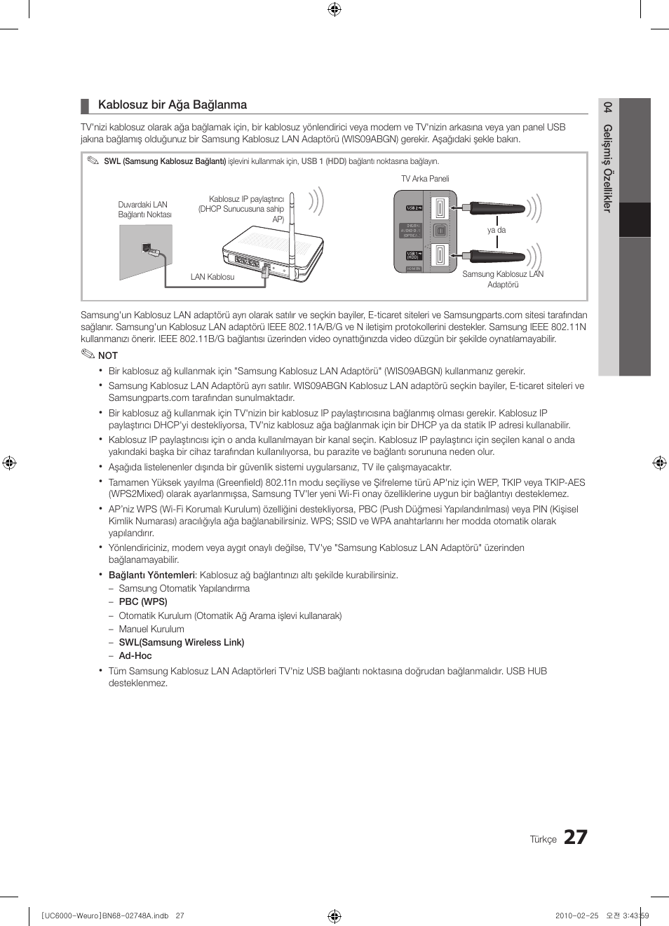 Samsung UE40C6000RW User Manual | Page 297 / 325