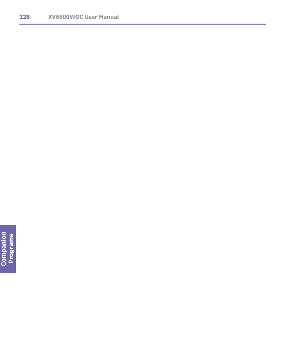 Verizon Wireless XV6600WOC User Manual | Page 128 / 158