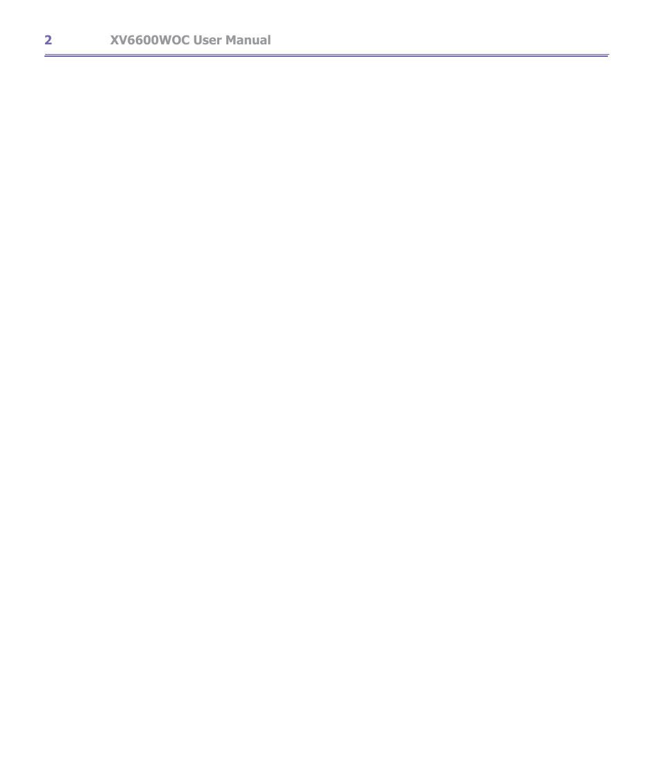 Verizon Wireless XV6600WOC User Manual | Page 2 / 158