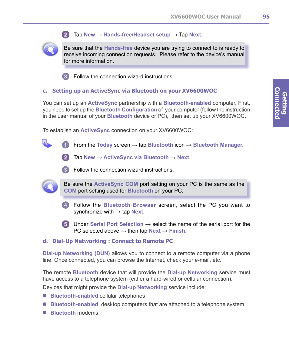 Verizon Wireless XV6600WOC User Manual | Page 95 / 158