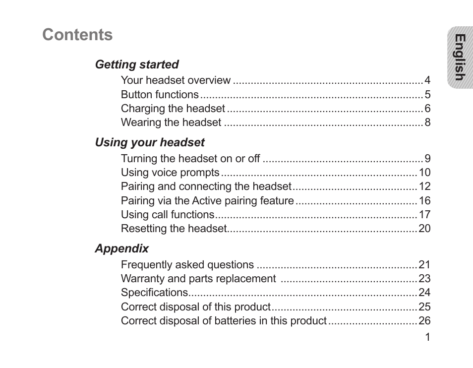 Samsung HM1700 User Manual | Page 3 / 84