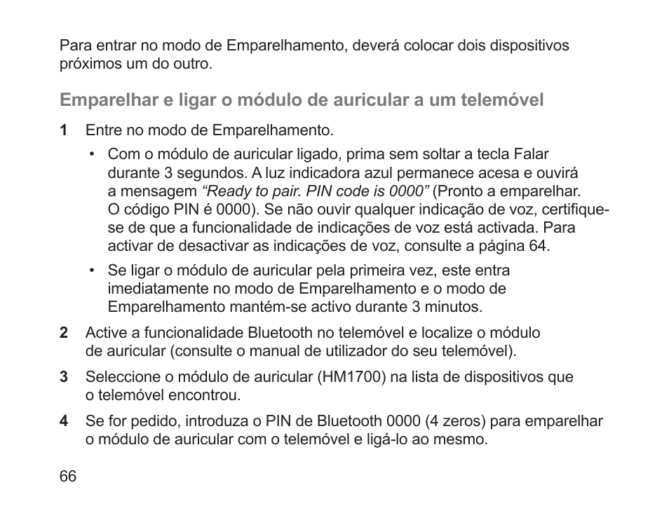 Samsung HM1700 User Manual | Page 68 / 84