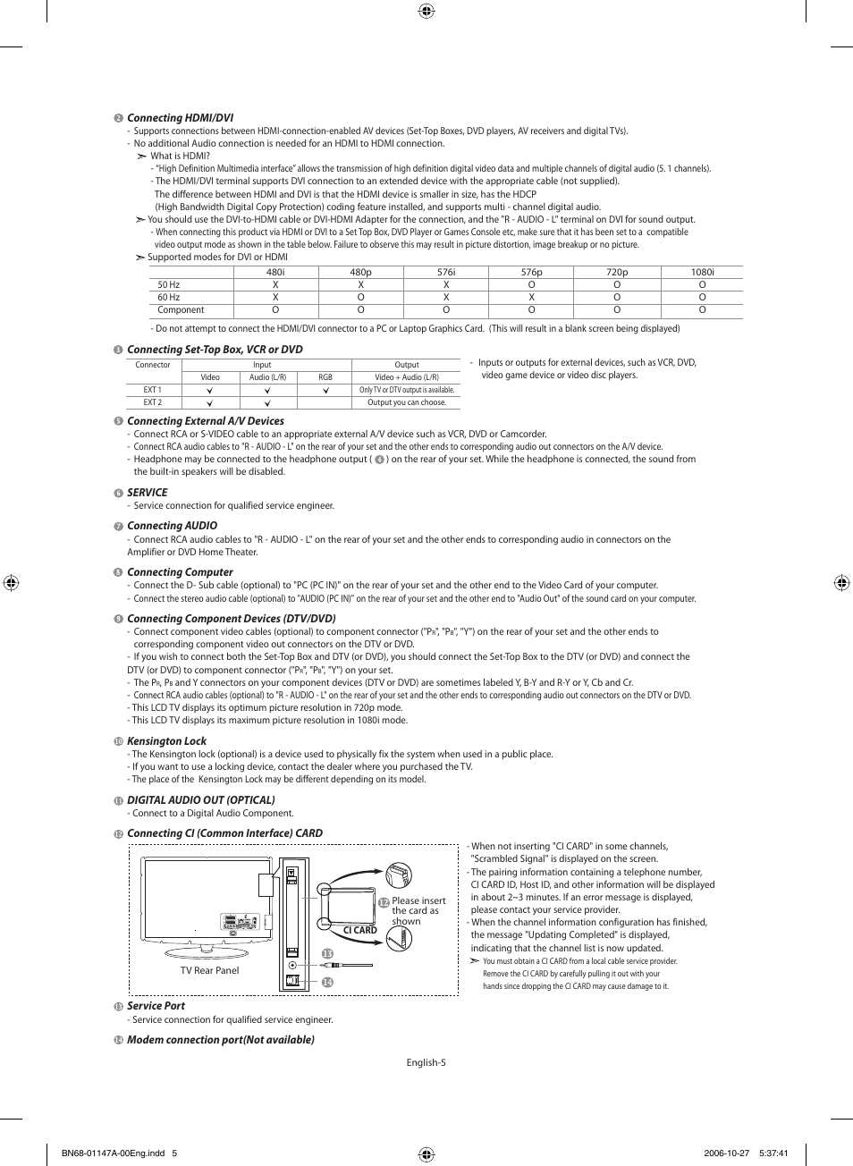 Samsung LE32S66BD User Manual | Page 7 / 81