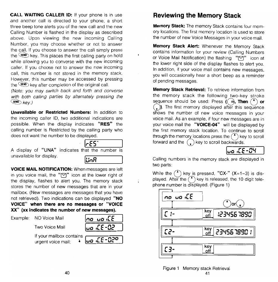 Reviewing the memory stack | Audiovox MVX-470 User Manual | Page 21 / 26