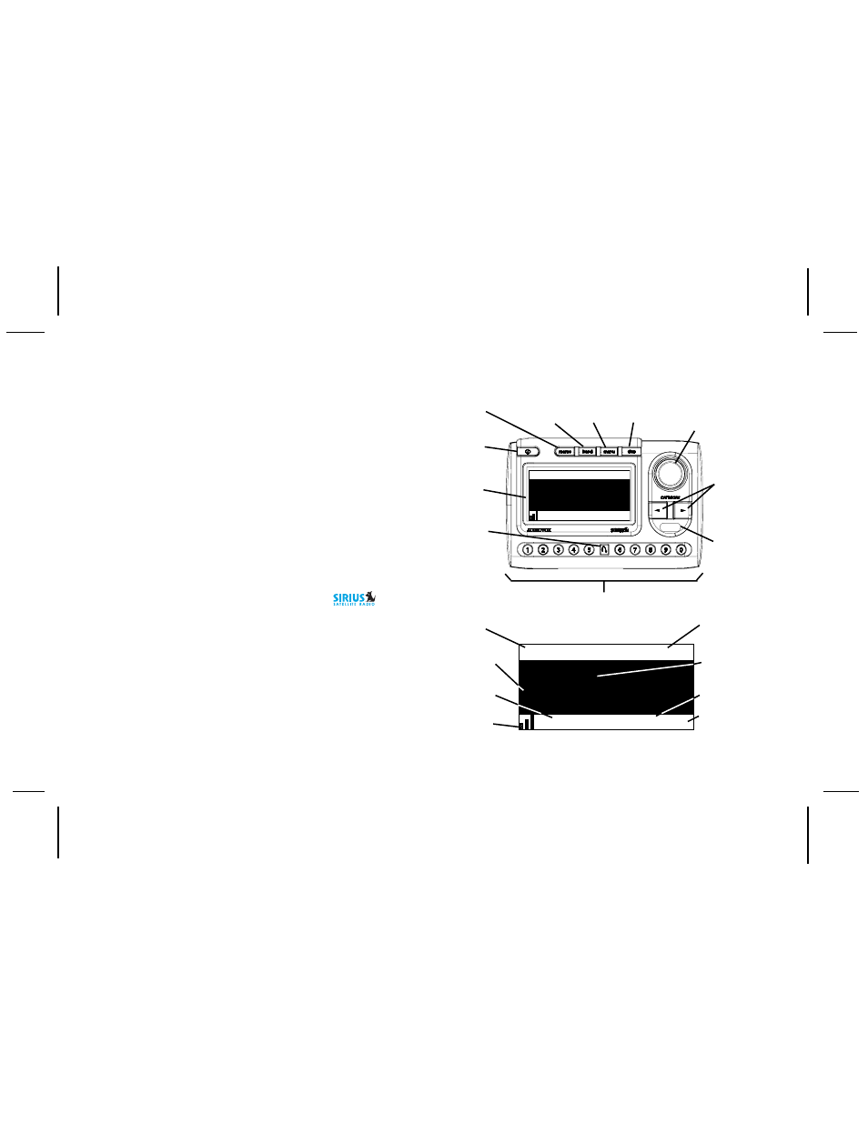 A rtist s ong, Sirius® shuttle controls, 001 c hannel n am e | Audiovox SIR-PNP3 User Manual | Page 6 / 32