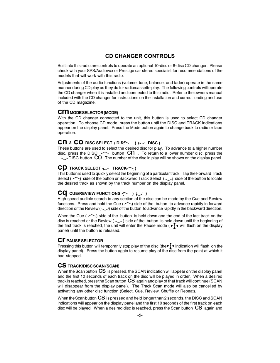 Audiovox FD-250 User Manual | Page 6 / 8