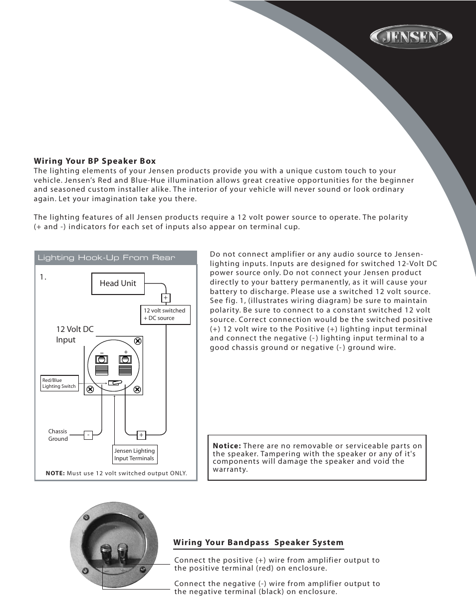 Audiovox BP112 User Manual | Page 3 / 8