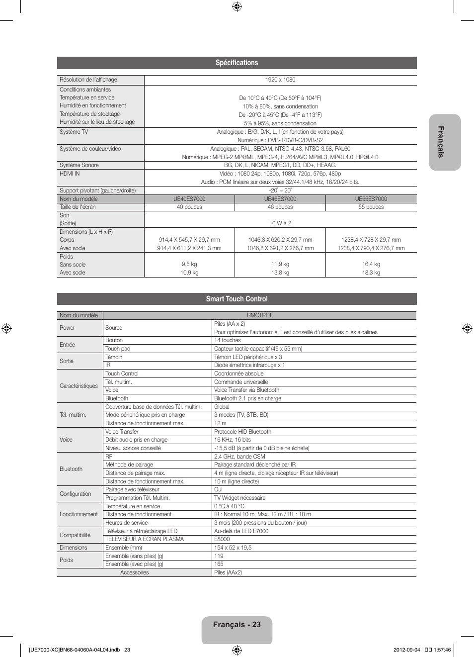 Samsung UE40ES7000S User Manual | Page 46 / 93