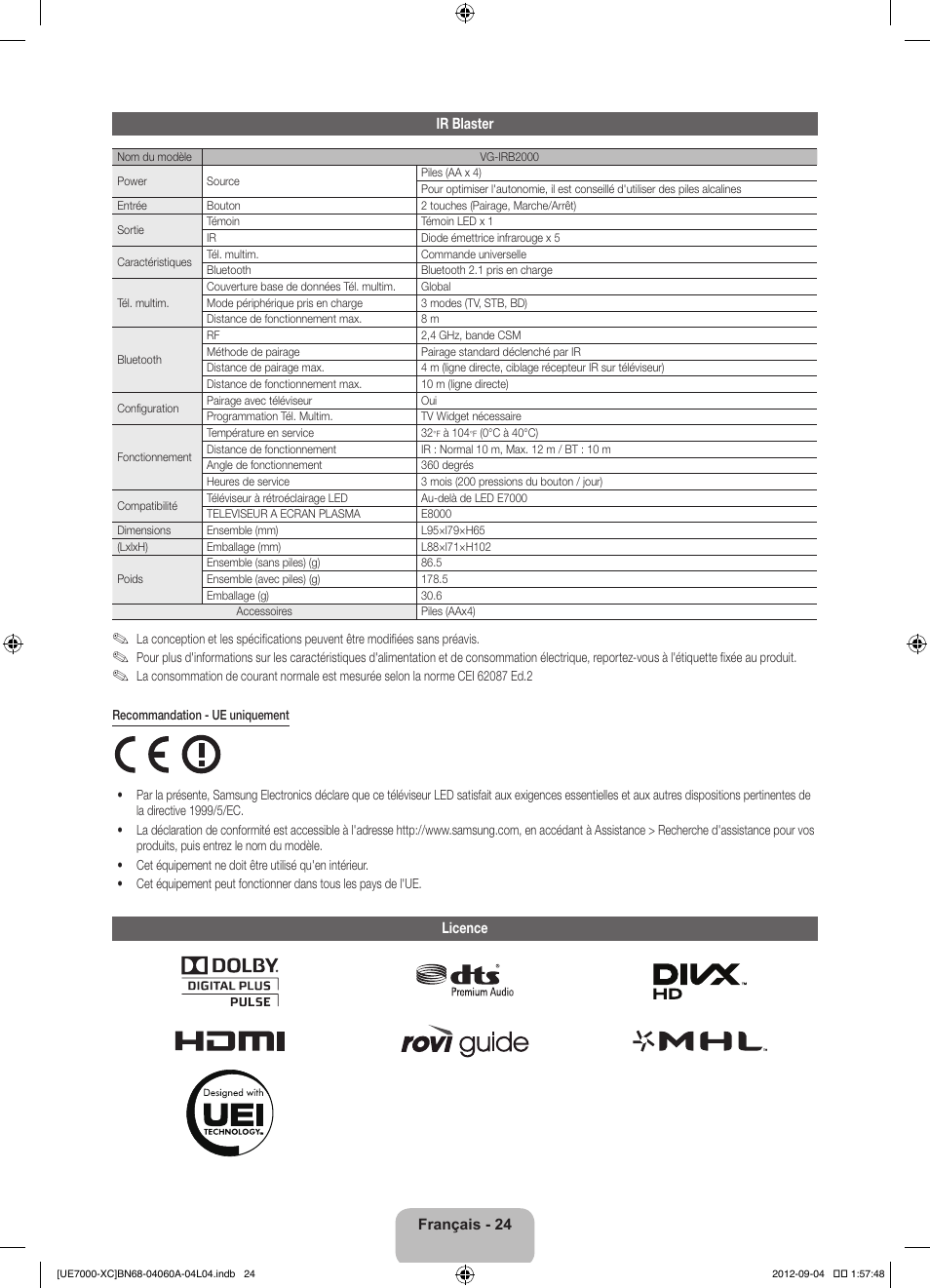 Samsung UE40ES7000S User Manual | Page 47 / 93