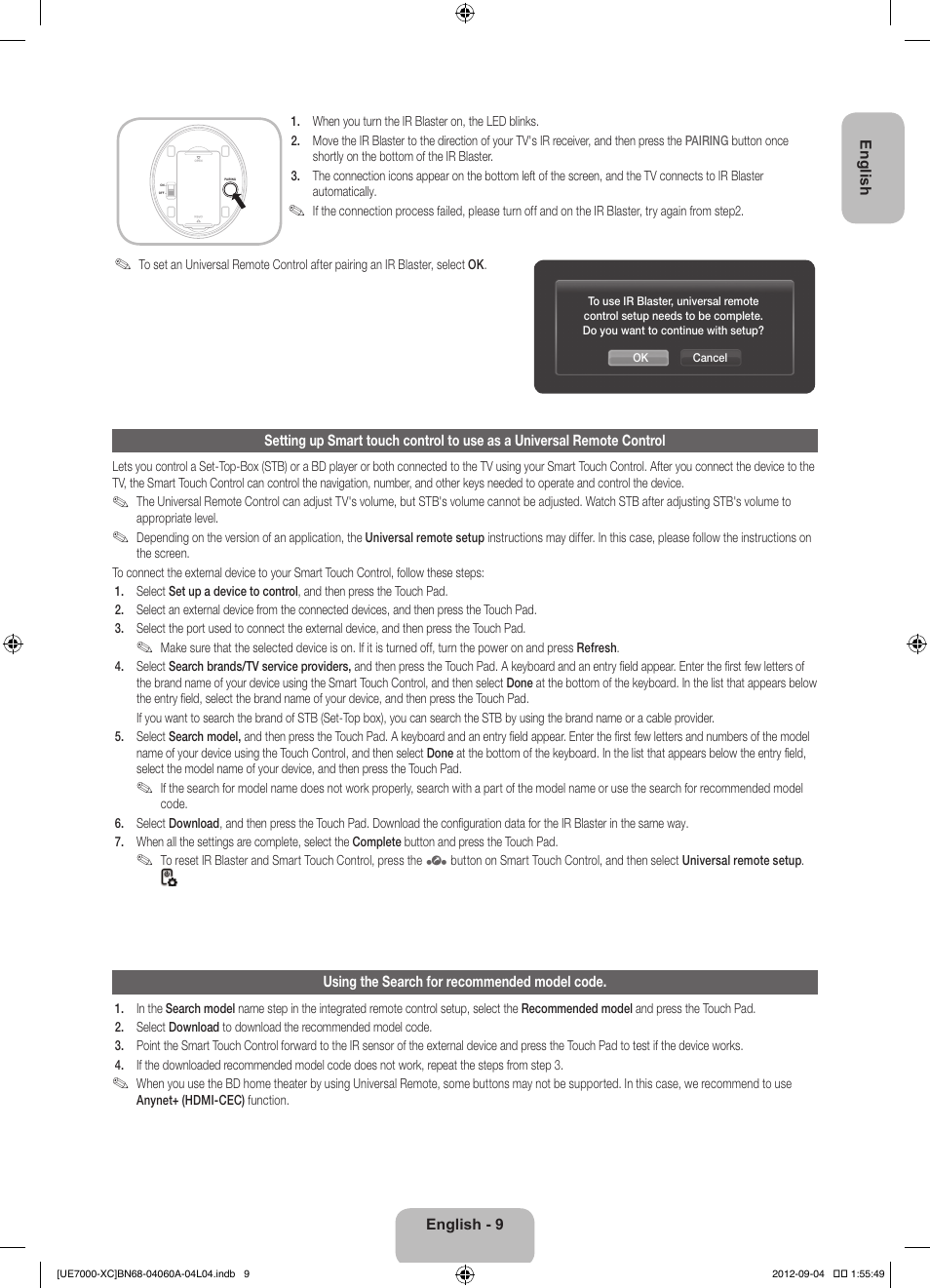 Samsung UE40ES7000S User Manual | Page 9 / 93