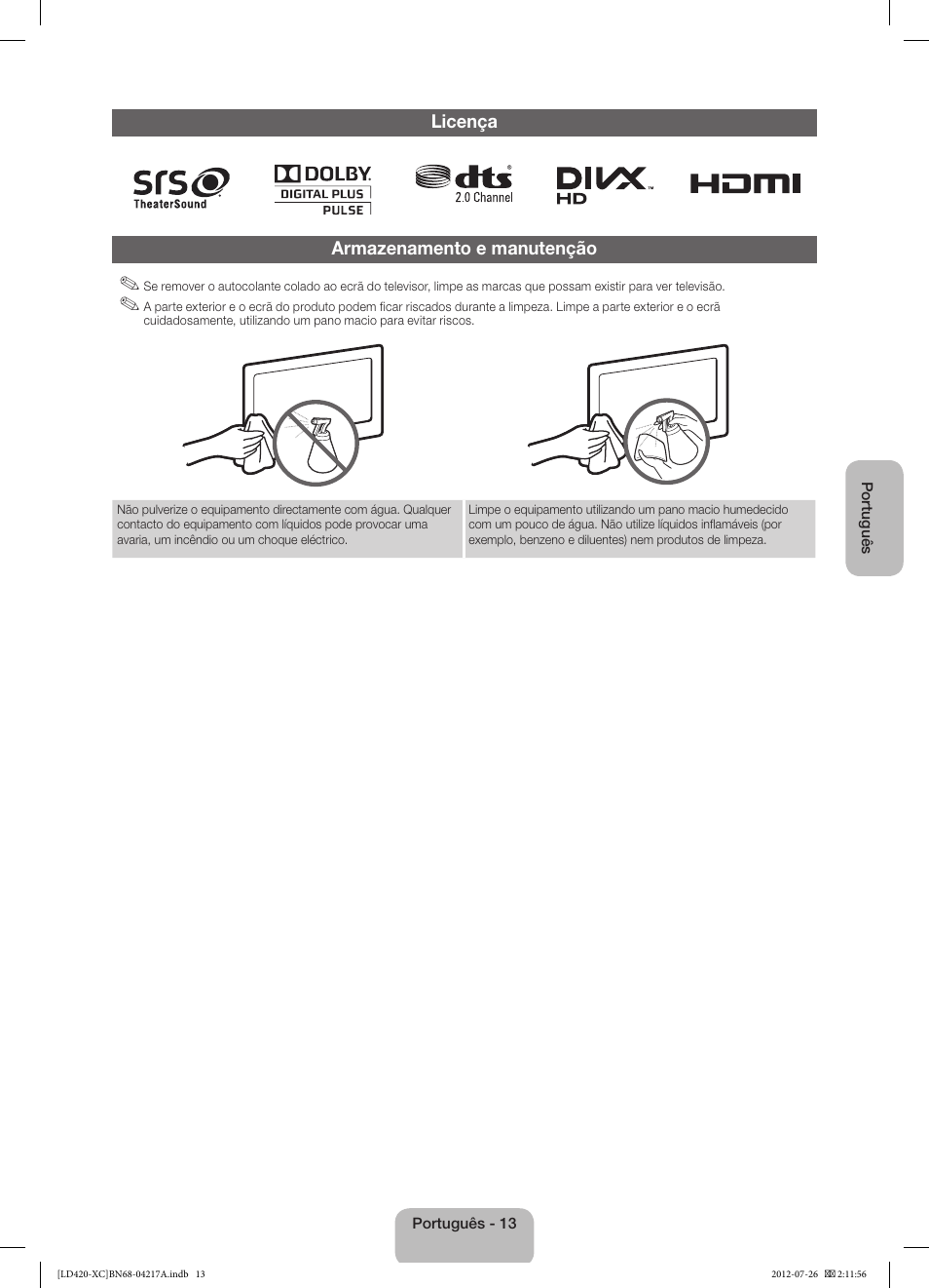 Samsung LE32E420E2W User Manual | Page 49 / 49