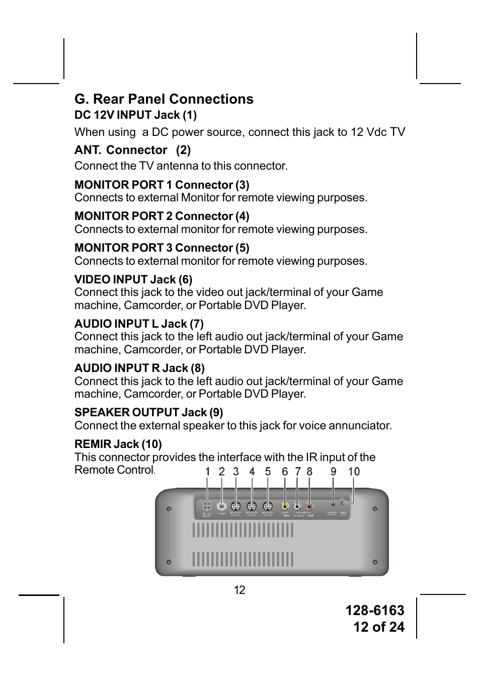 Audiovox AVP-7380 User Manual | Page 12 / 24