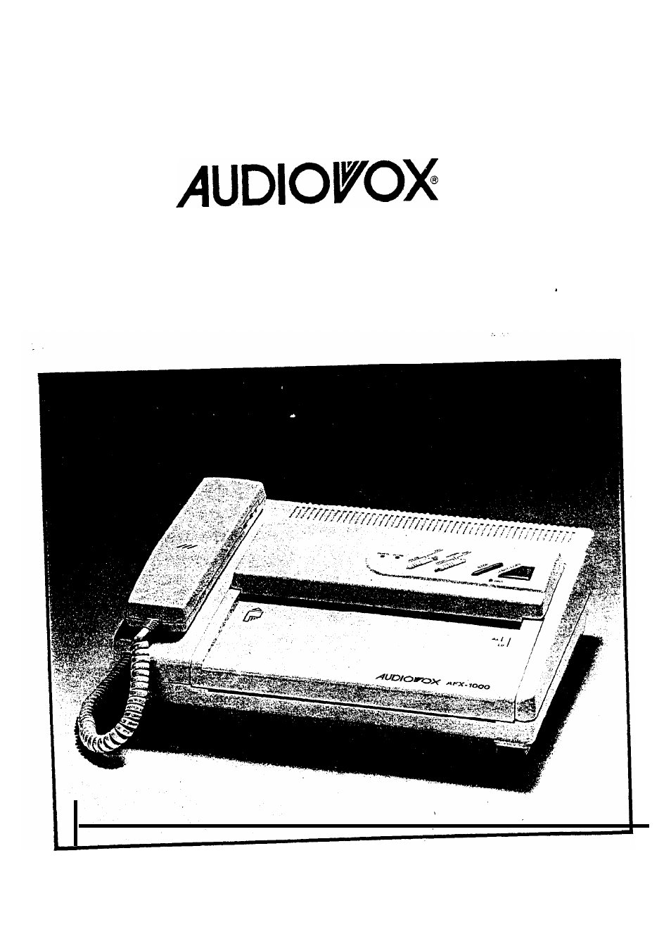 Audiovox AFX-1000 User Manual | 38 pages