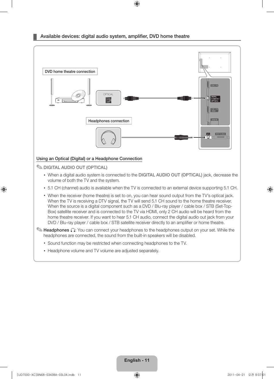 Samsung UE46D7000LS User Manual | Page 11 / 82