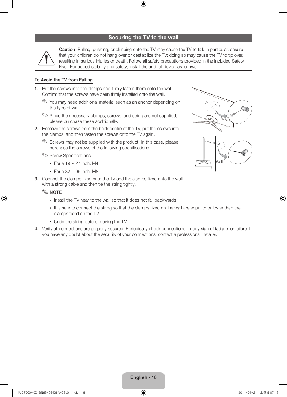 Samsung UE46D7000LS User Manual | Page 18 / 82