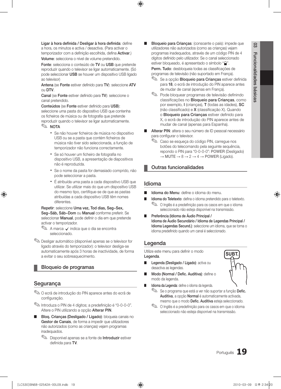 Samsung LE37C530F1W User Manual | Page 133 / 231