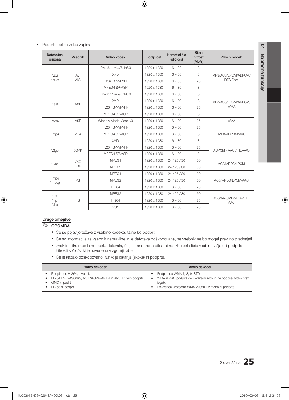 Samsung LE37C530F1W User Manual | Page 177 / 231
