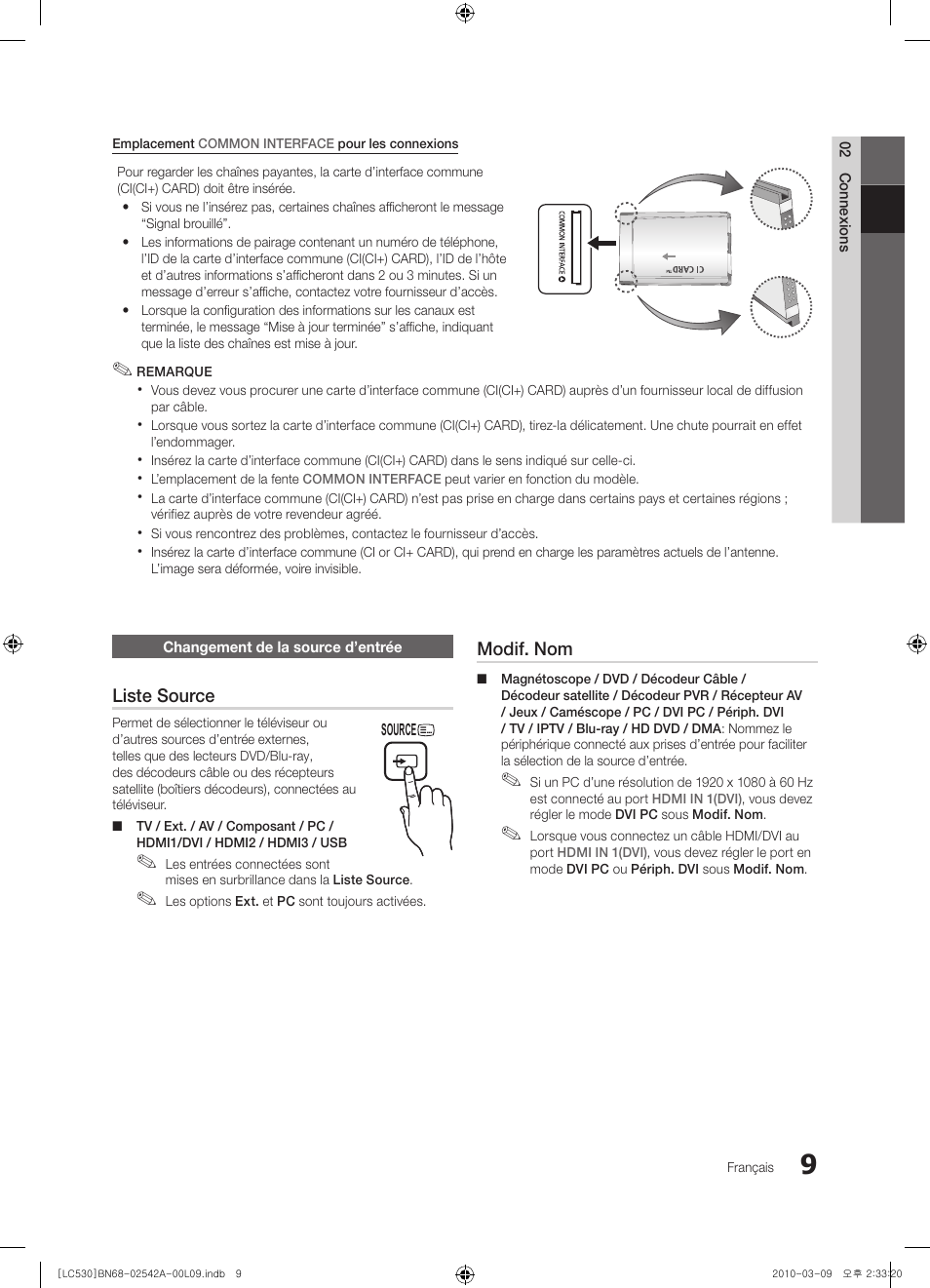 Samsung LE37C530F1W User Manual | Page 47 / 231