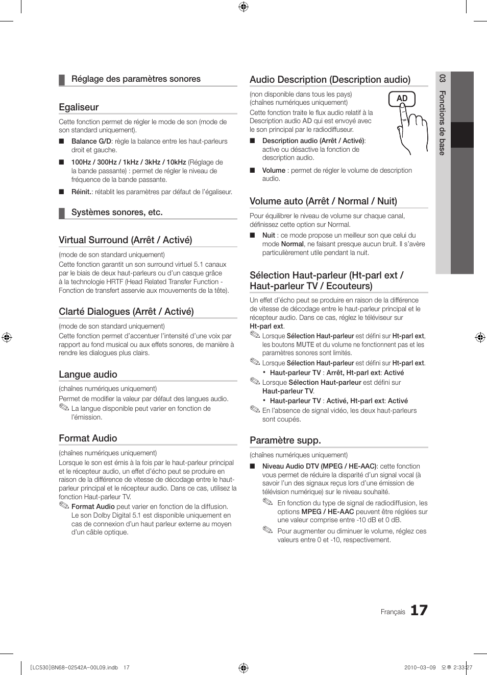 Samsung LE37C530F1W User Manual | Page 55 / 231