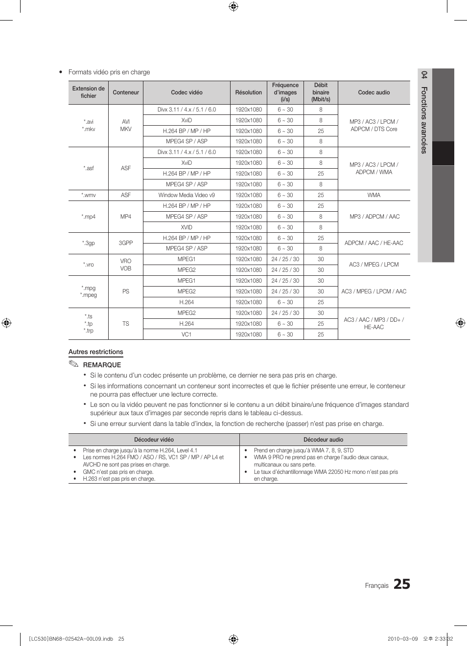 Samsung LE37C530F1W User Manual | Page 63 / 231