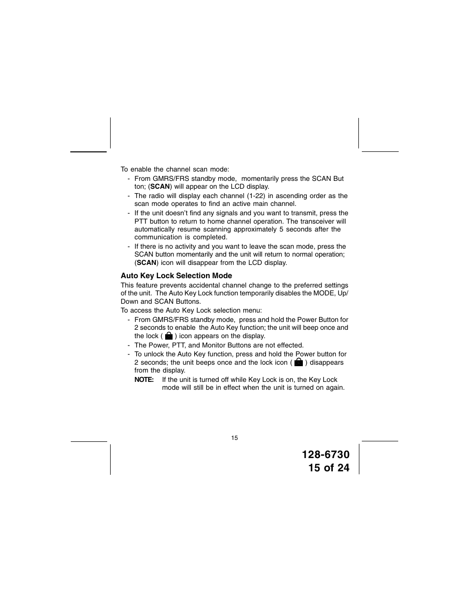 Audiovox GMRS7001-2 User Manual | Page 15 / 24