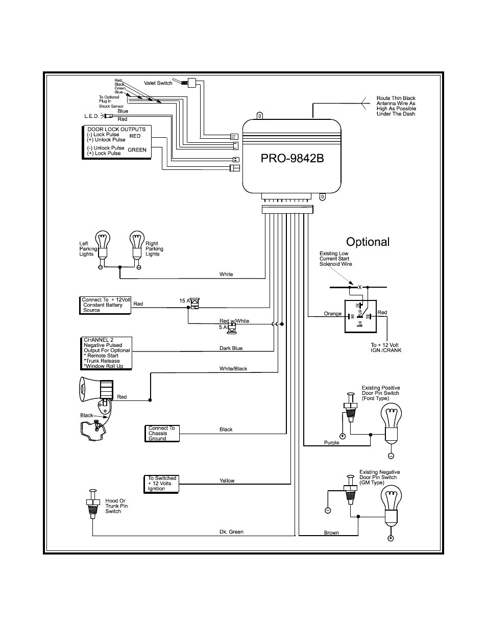 Audiovox PRO 9842B User Manual | Page 8 / 8