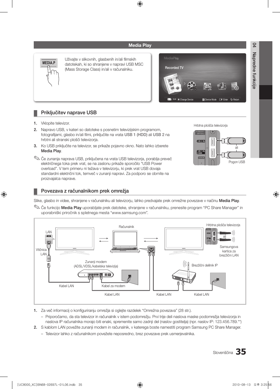 Samsung UE65C8000XW User Manual | Page 283 / 374