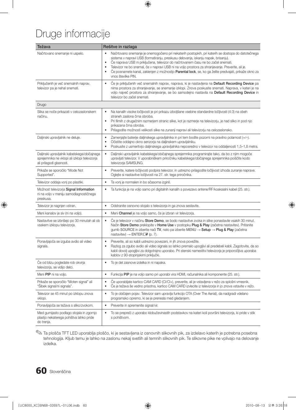 Druge informacije | Samsung UE65C8000XW User Manual | Page 308 / 374