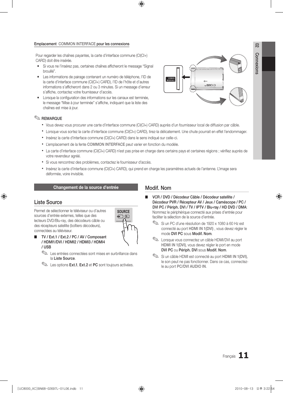 Samsung UE65C8000XW User Manual | Page 73 / 374