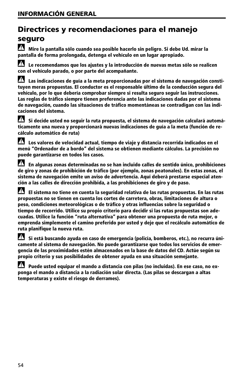 Audiovox NAV3000 User Manual | Page 54 / 98