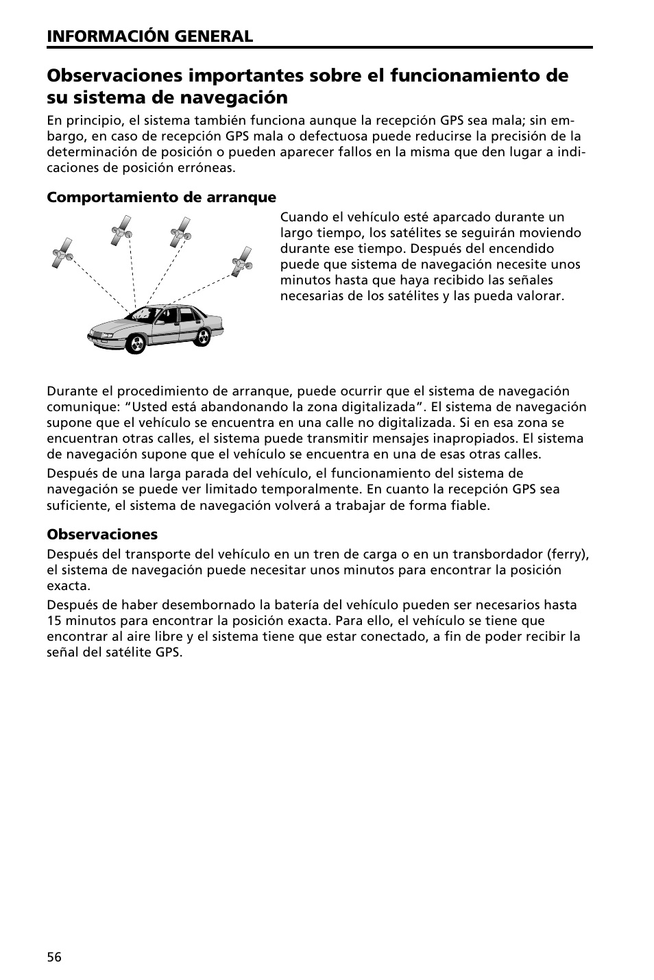 Información general | Audiovox NAV3000 User Manual | Page 56 / 98