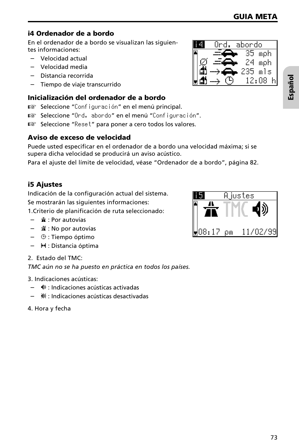 Audiovox NAV3000 User Manual | Page 73 / 98