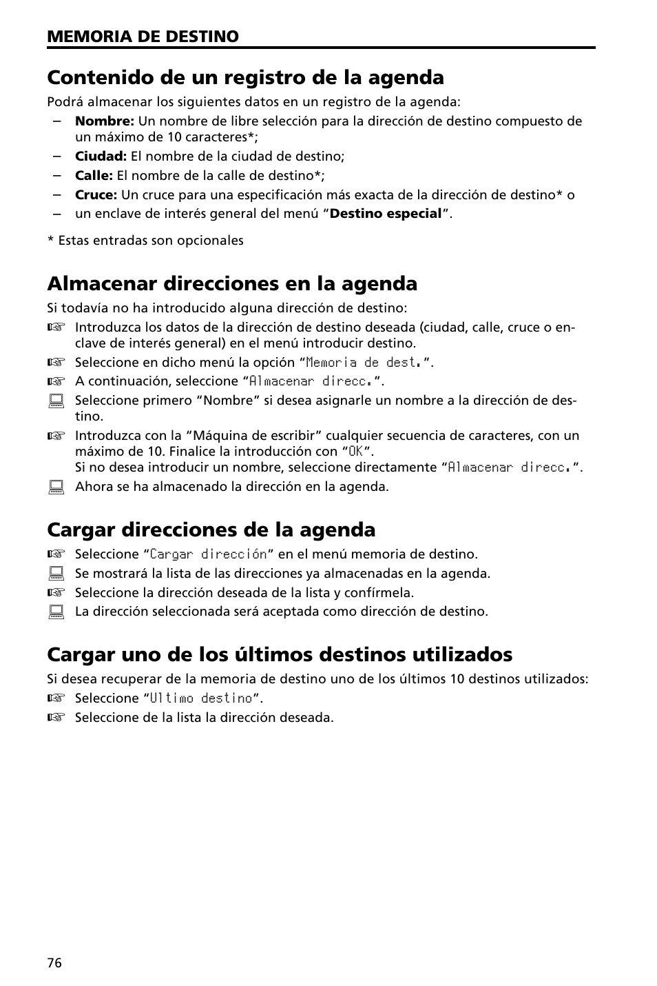 Audiovox NAV3000 User Manual | Page 76 / 98