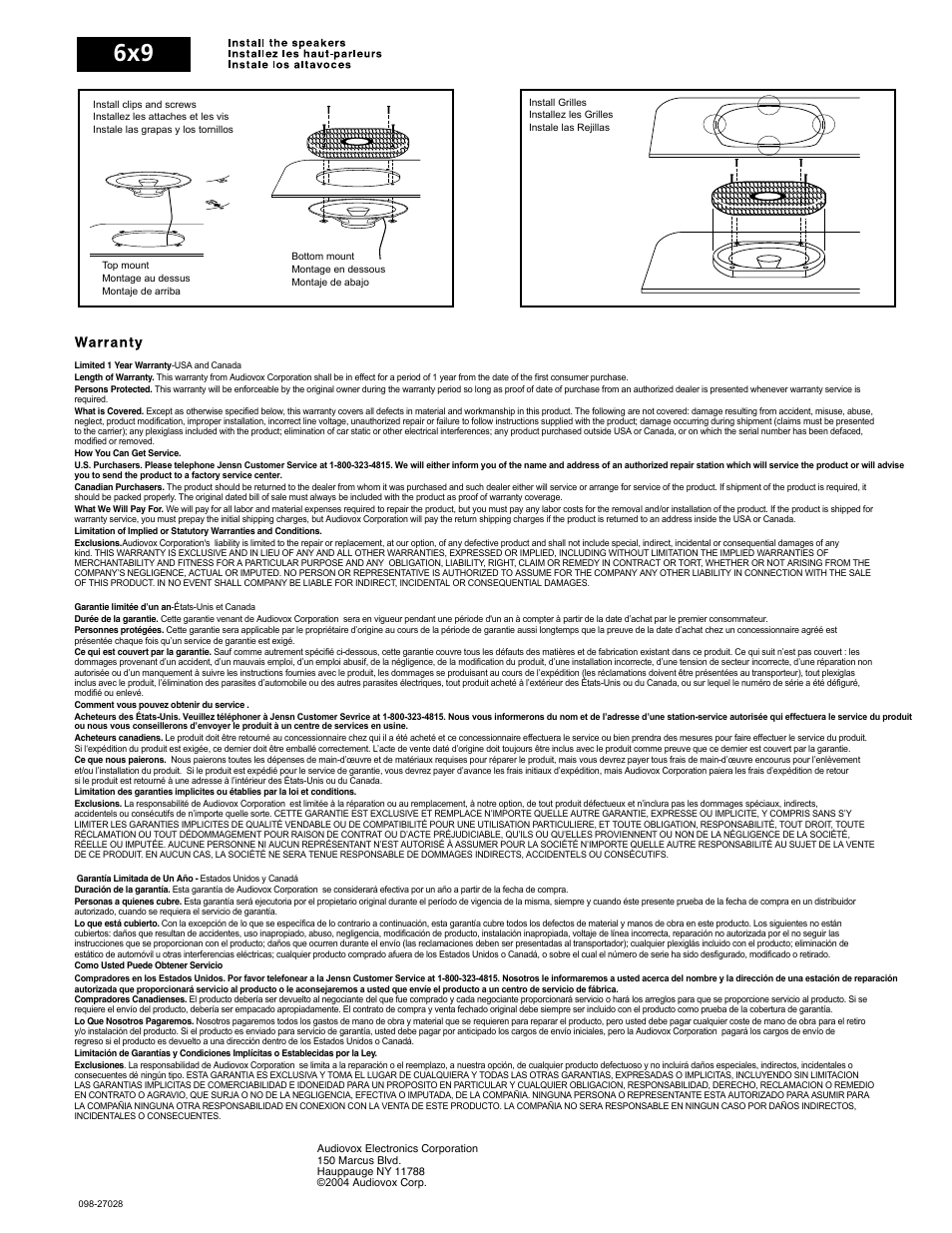 Jensen XS Dual User Manual | Page 2 / 2