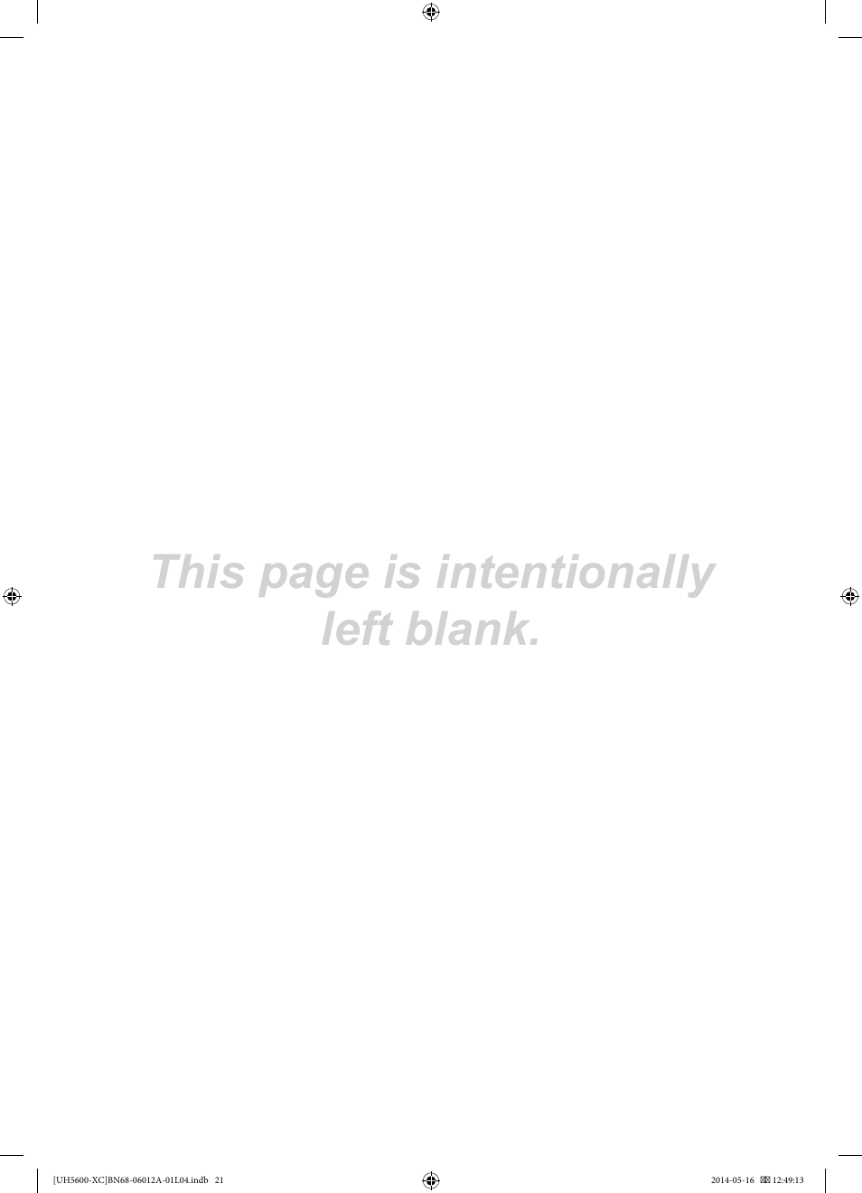 This page is intentionally left blank | Samsung UE22H5600AW User Manual | Page 41 / 81
