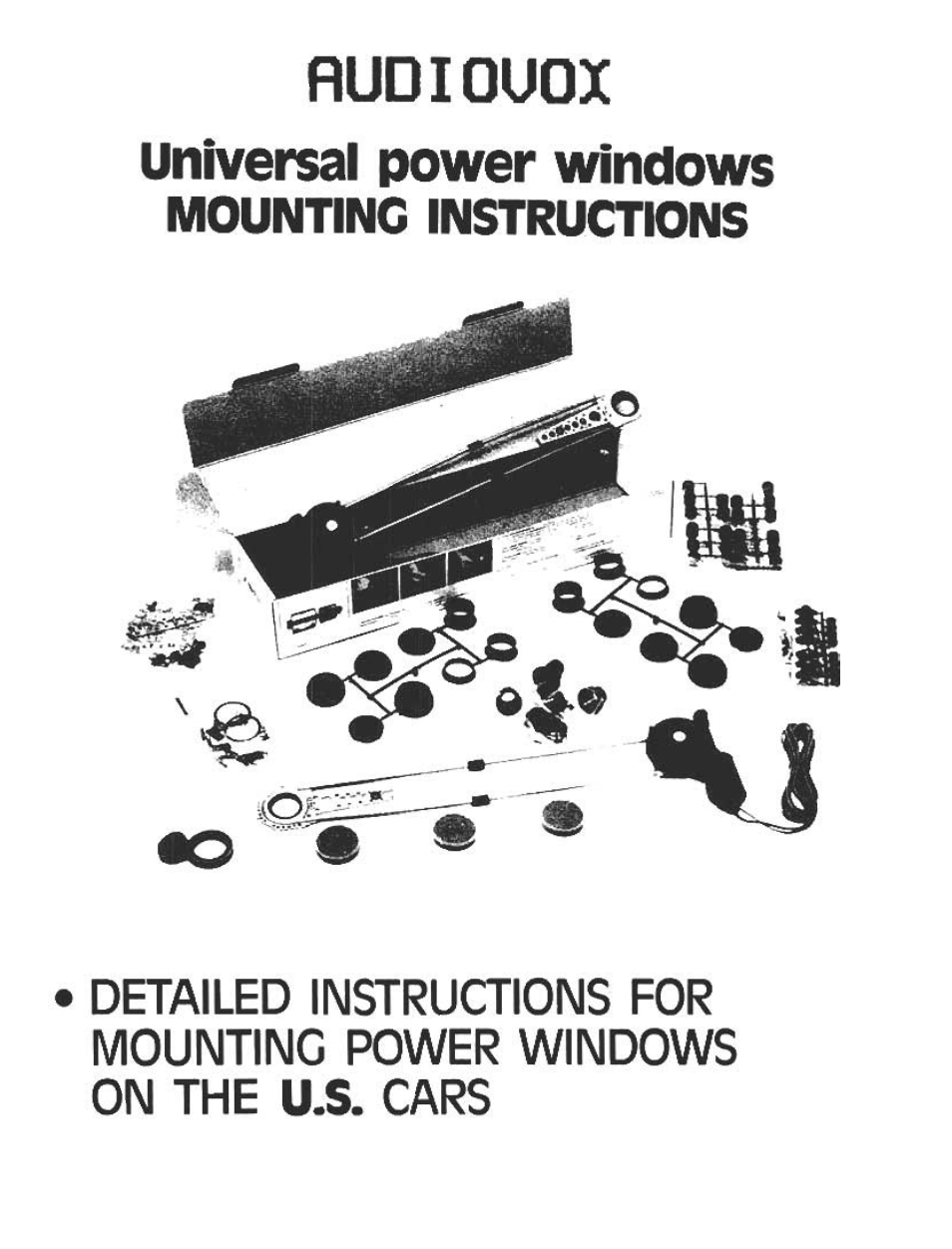 Audiovox Automobile Accessories User Manual | 20 pages