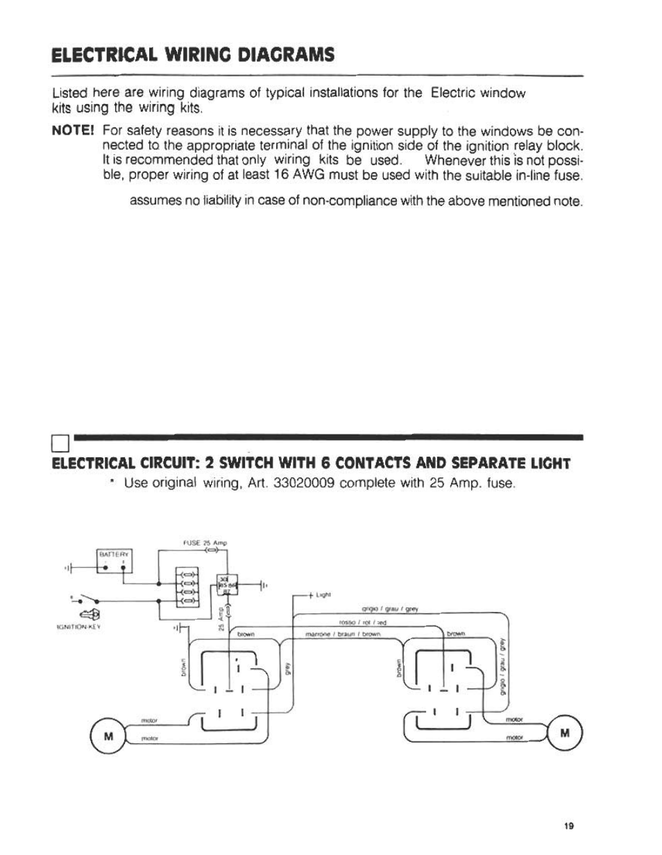 Electrical wiring diagrams | Audiovox Automobile Accessories User Manual | Page 18 / 20