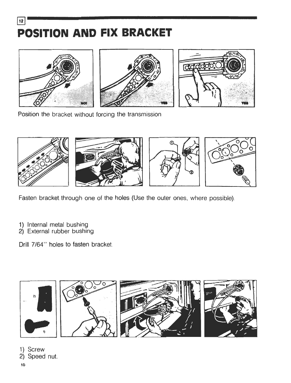 Position and fix bracket | Audiovox Automobile Accessories User Manual | Page 9 / 20