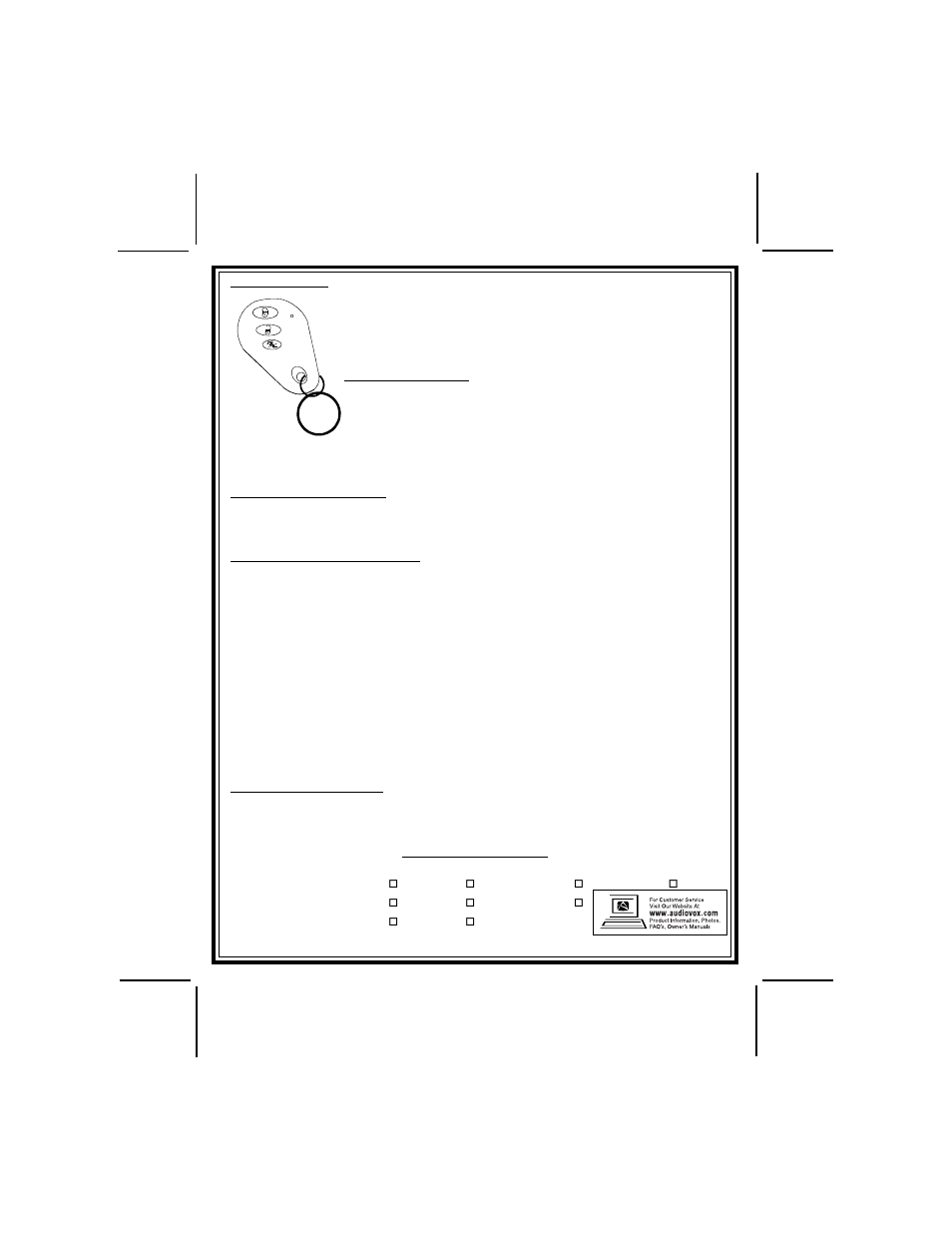 Audiovox APS-56 User Manual | Page 2 / 2