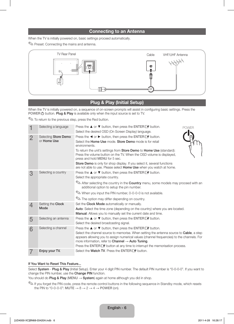 Samsung UE19D4020NW User Manual | Page 6 / 66