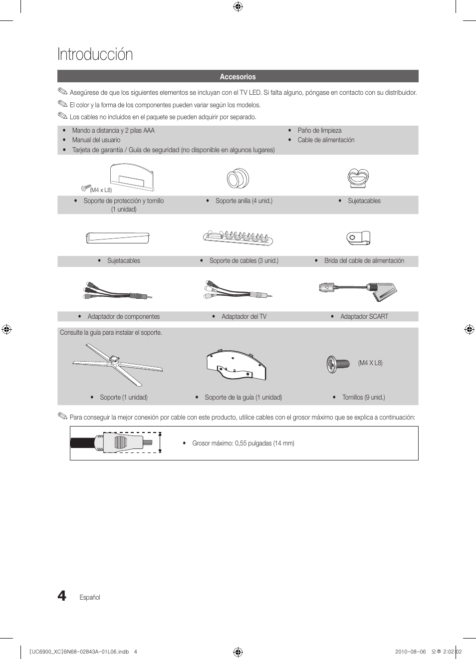 Introducción | Samsung UE55C6900VS User Manual | Page 128 / 374